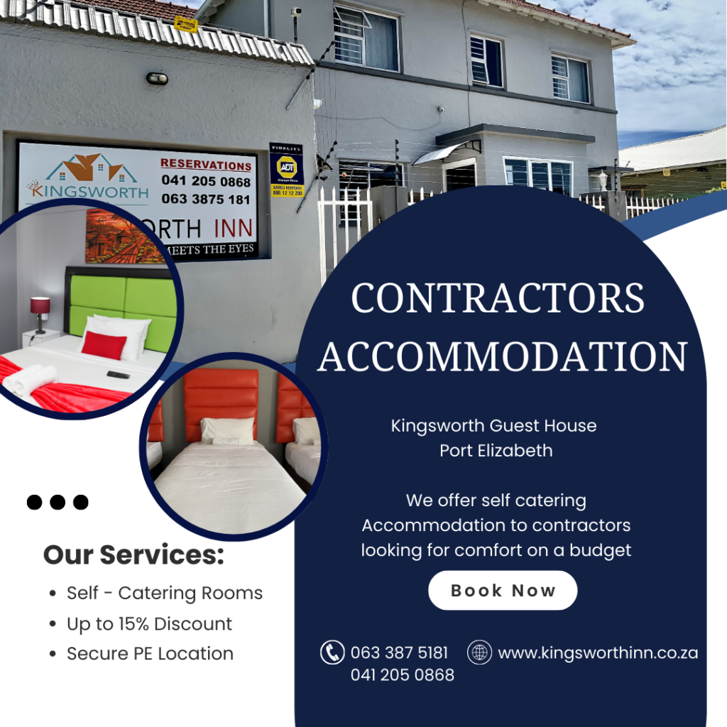 Contractors Accommodation in Gqeberha – Comfortable Long-Stay Rooms